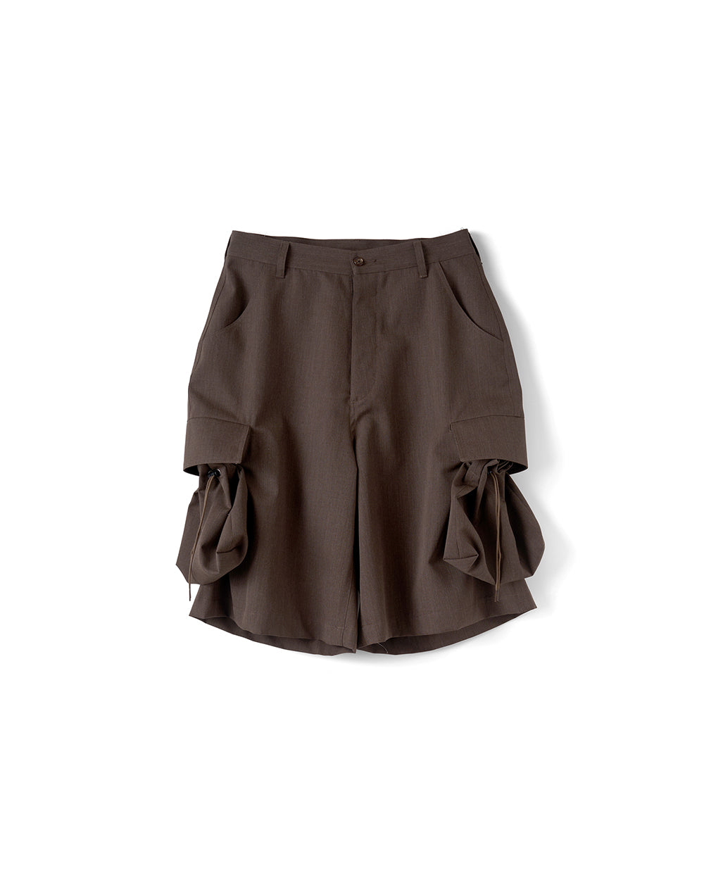 【REFOMED】”KINCHAKU” WOOL TRUNKS - BROWN
