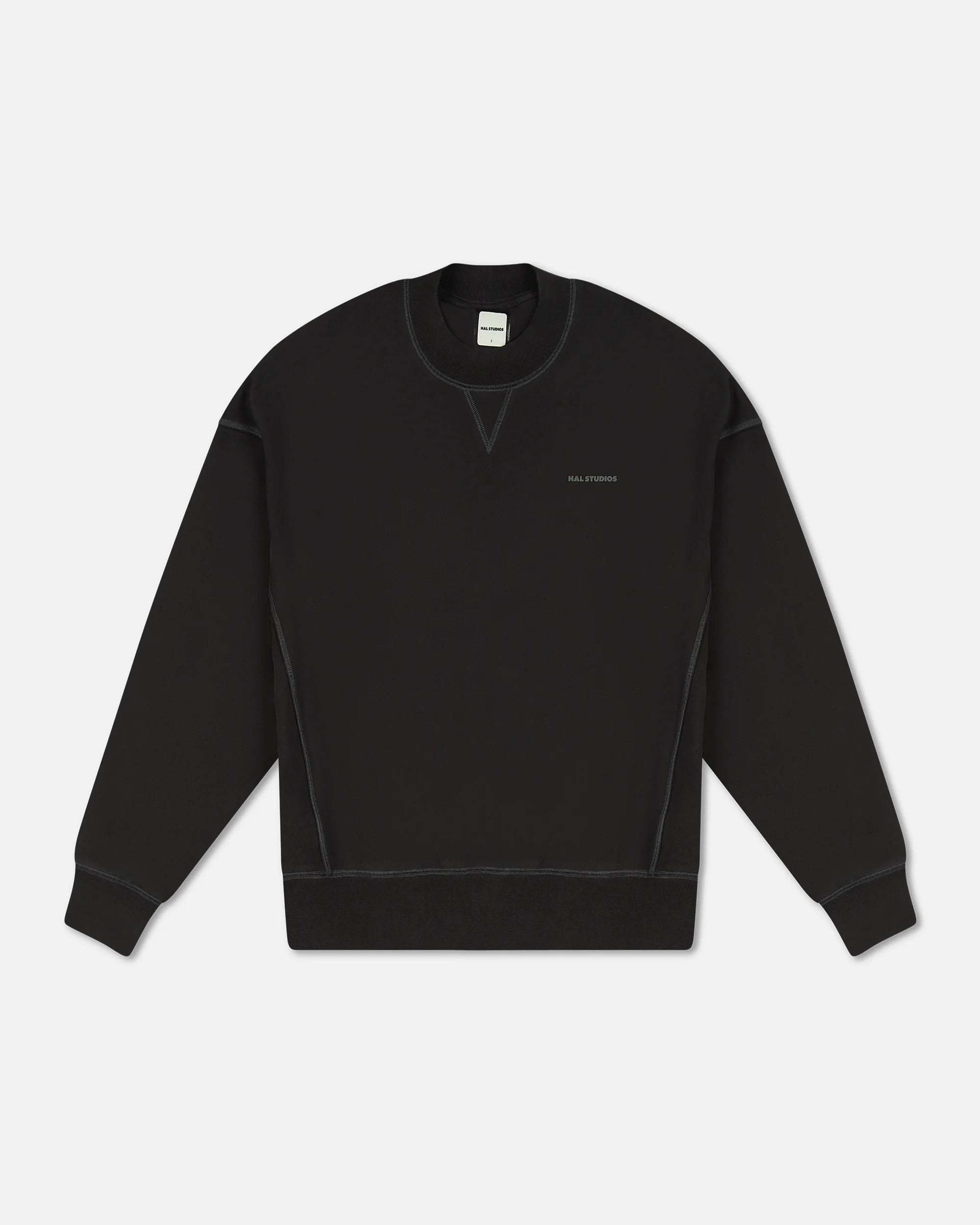 [HAL STUDIOS] HAUS CREWNECK SWEATSHIRT - BLACK 