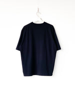 Load image into Gallery viewer, [blurhms] CO/SILK NEP PLAIN TEE - BLACK NAVY
