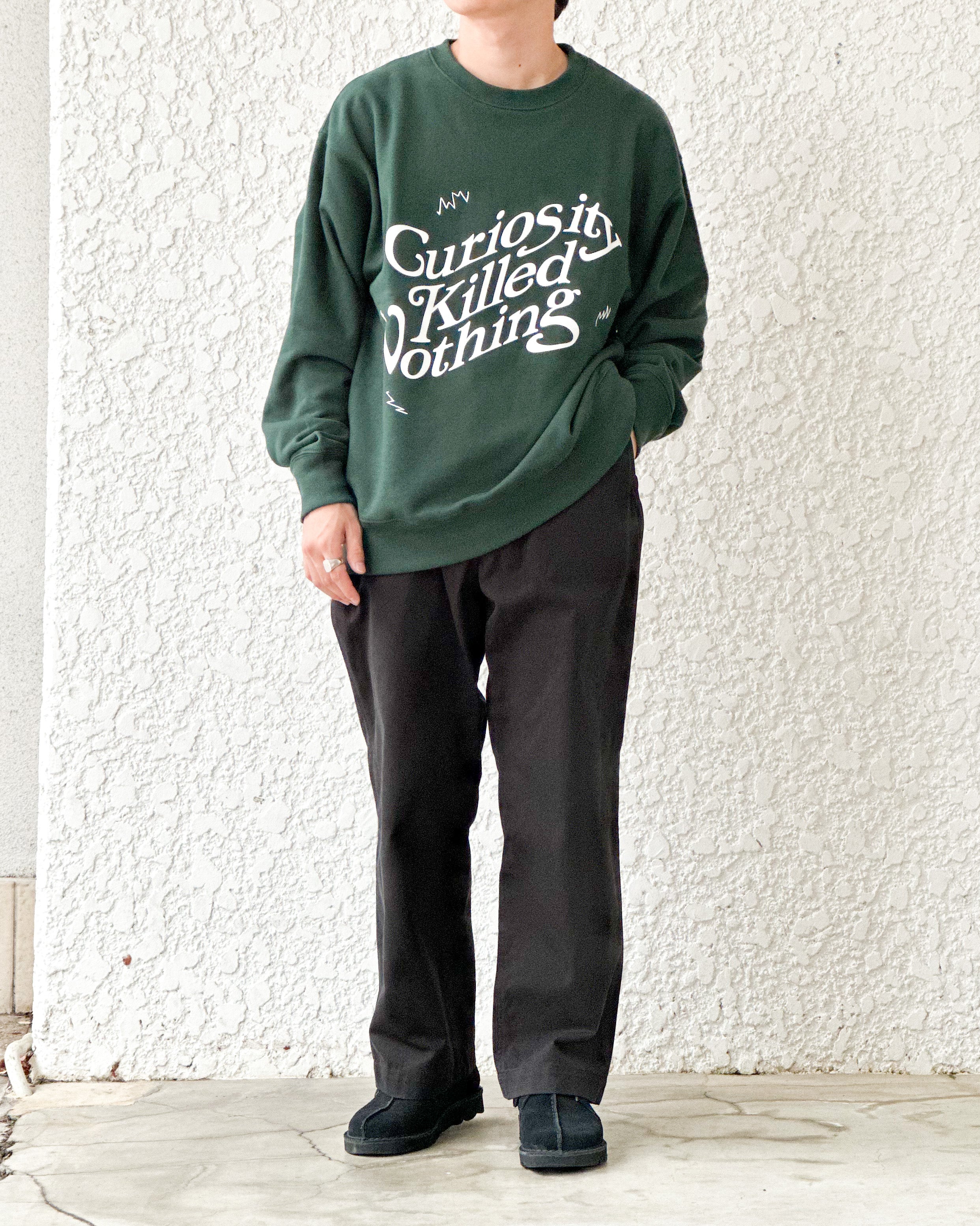 [TAUPE] CKN WAVE SWEAT SHIRT - GREEN