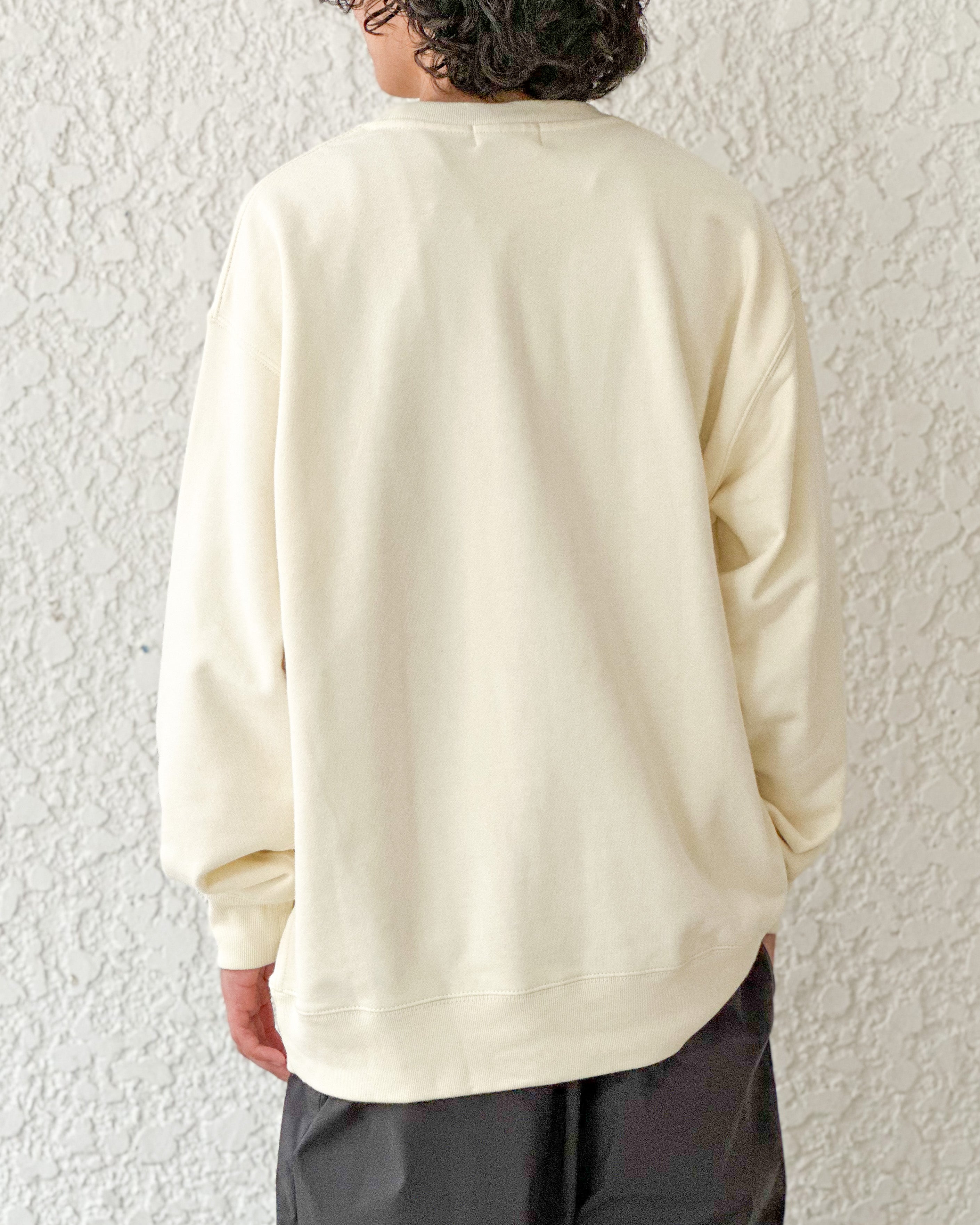 [TAUPE] CKN CHEMICAL SWEAT SHIRT - IVORY