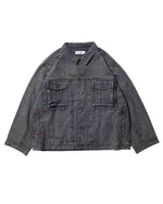 画像をギャラリービューアに読み込む, 【EVISEN SKATEBOARDS】DENIM JACKET - BLACK
