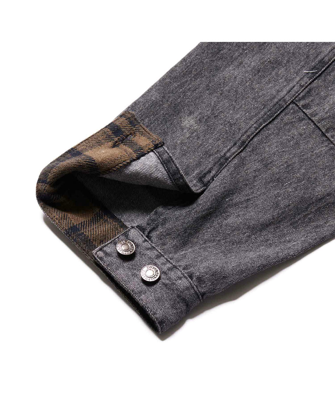 【EVISEN SKATEBOARDS】DENIM JACKET - BLACK