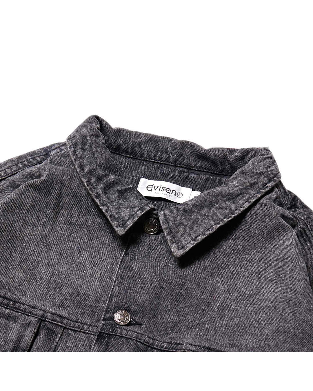 【EVISEN SKATEBOARDS】DENIM JACKET - BLACK