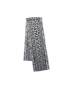 【EVISEN SKATEBOARDS】E LOGO SCARF - WHITE