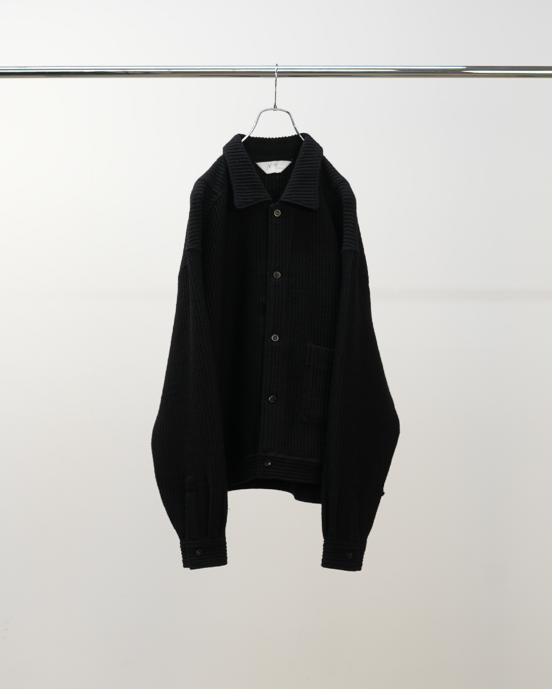 【ANCELLM】WOOL CORDUROY WORK SHIRT JACKET - BLACK