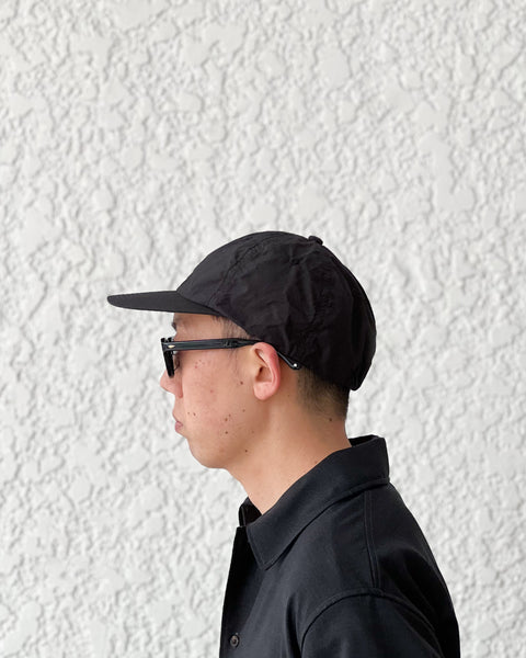 KIJIMA TAKAYUKI】ELASTIC BACK 6PANEL CAP - BLACK – pan-kanazawa