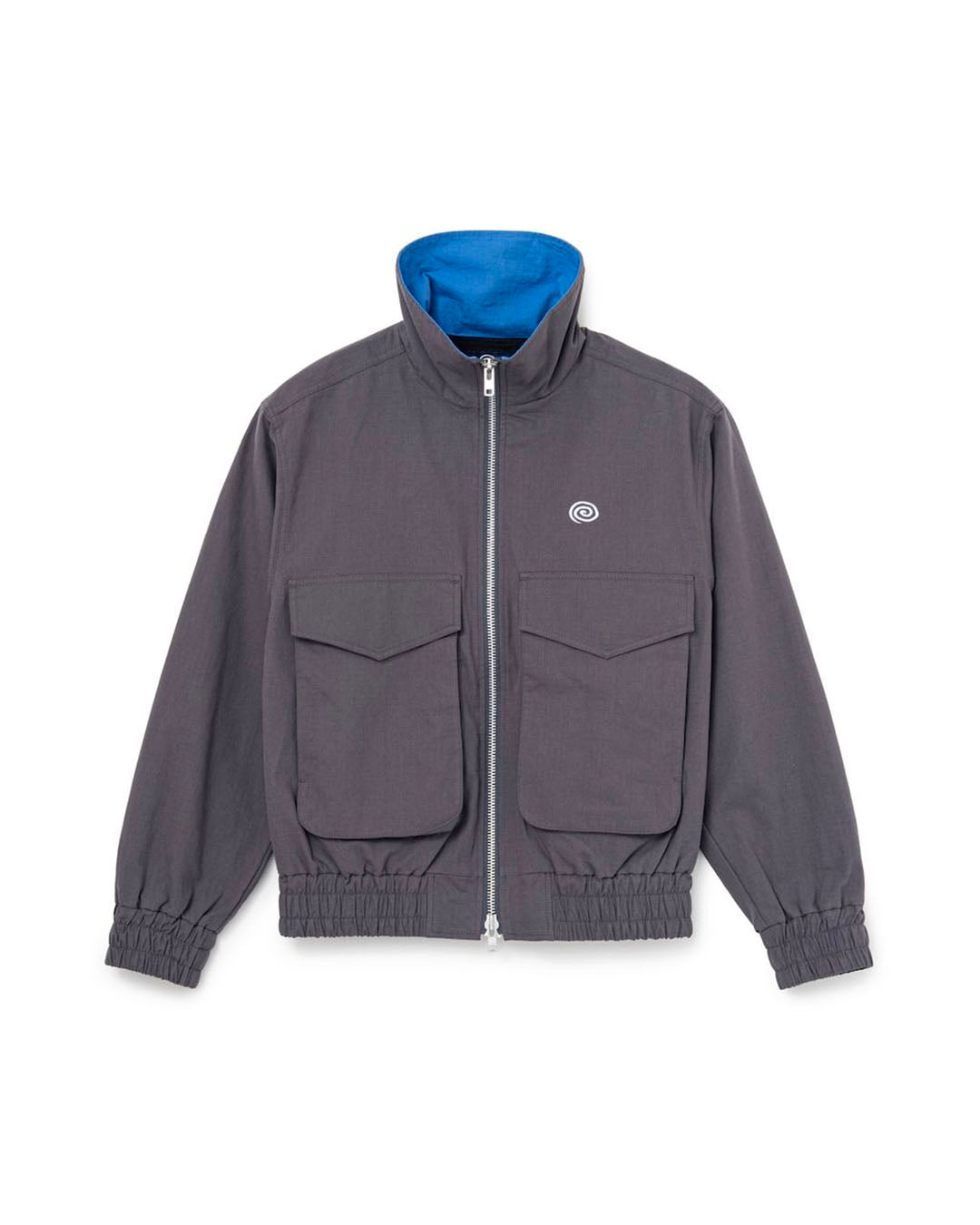 【SOL】COTTON RIPSTOP UTILITY JACKET - GRAY
