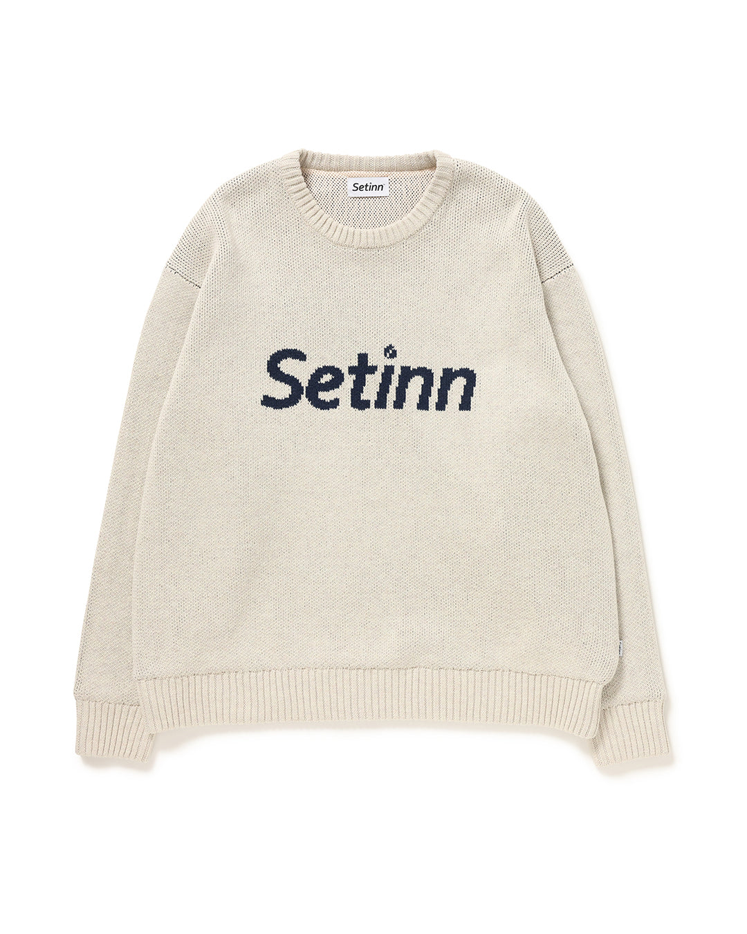 【SETINN】 JACQUARD KNIT - NATURAL