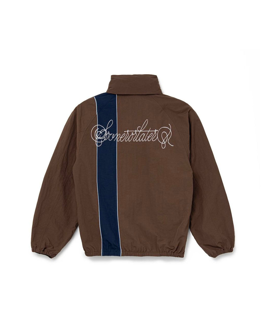 【SOL】NYLON TRACK JACKET - BROWN