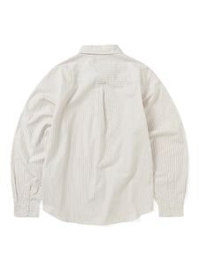 【THISISNEVERTHAT】DSN STRIPED SHIRT - BEIGE