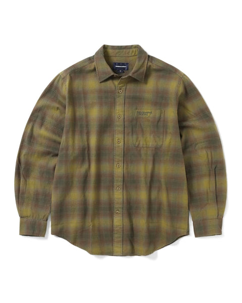 THISISNEVERTHAT】FLANNEL CHECK SHIRT - OLIVE – pan-kanazawa