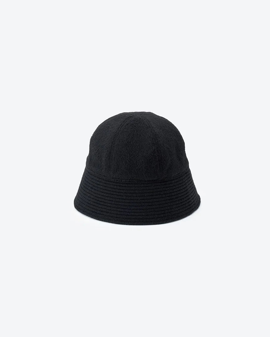 【KIJIMA TAKAYUKI】ANGORA SHAGGY SAILOR HAT - BLACK