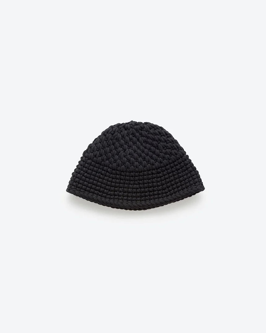 【KIJIMA TAKAYUKI】CHUNKY KNIT SAILOR HAT - BLACK