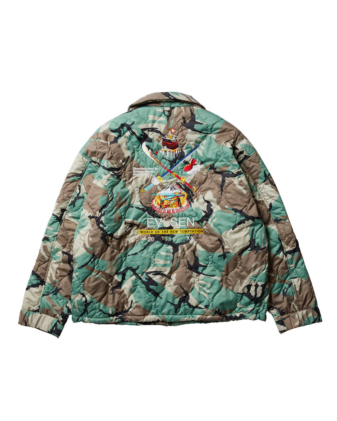 【EVISEN SKATEBOARDS】SOUVENIR QUILTING JACKET - CAMO