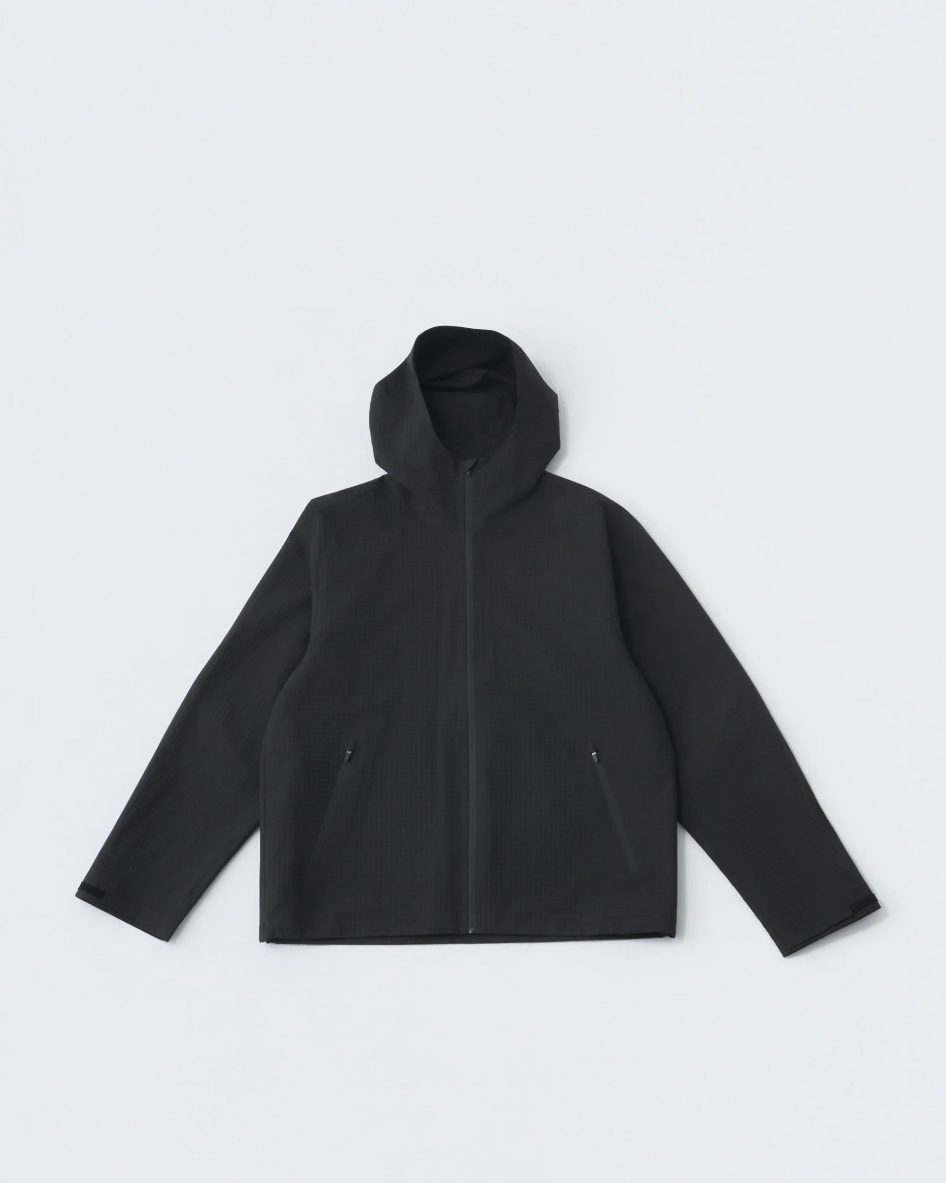 [HIKING PATROL] WAYPOINT RIPSTOP HOODED JACKET - CHARCOAL BLACK