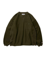 画像をギャラリービューアに読み込む, 【EVISEN SKATEBOARDS】HOLIDAY CREW SWEAT - OLIVE
