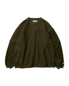 【EVISEN SKATEBOARDS】HOLIDAY CREW SWEAT - OLIVE