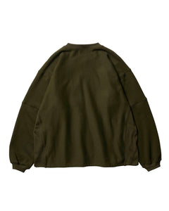 【EVISEN SKATEBOARDS】HOLIDAY CREW SWEAT - OLIVE