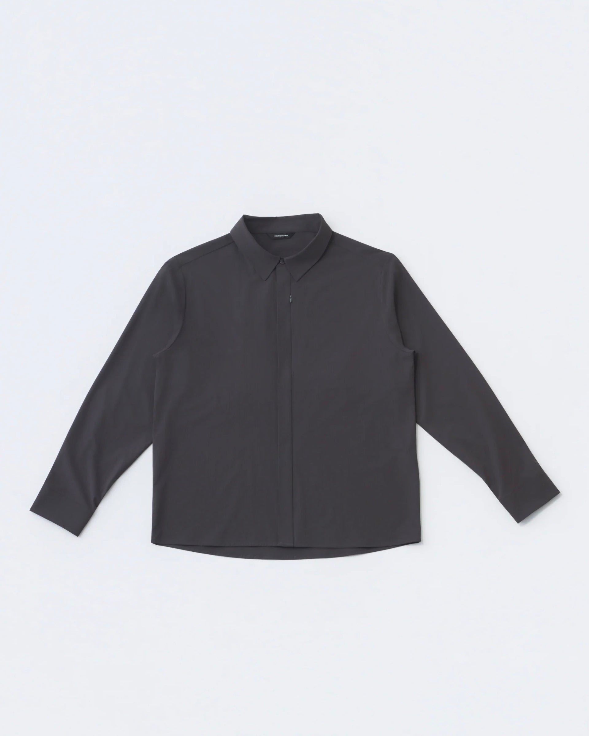【HIKING PATROL】ALGIN BUTTON UP SHIRT - CHARCOAL BLACK