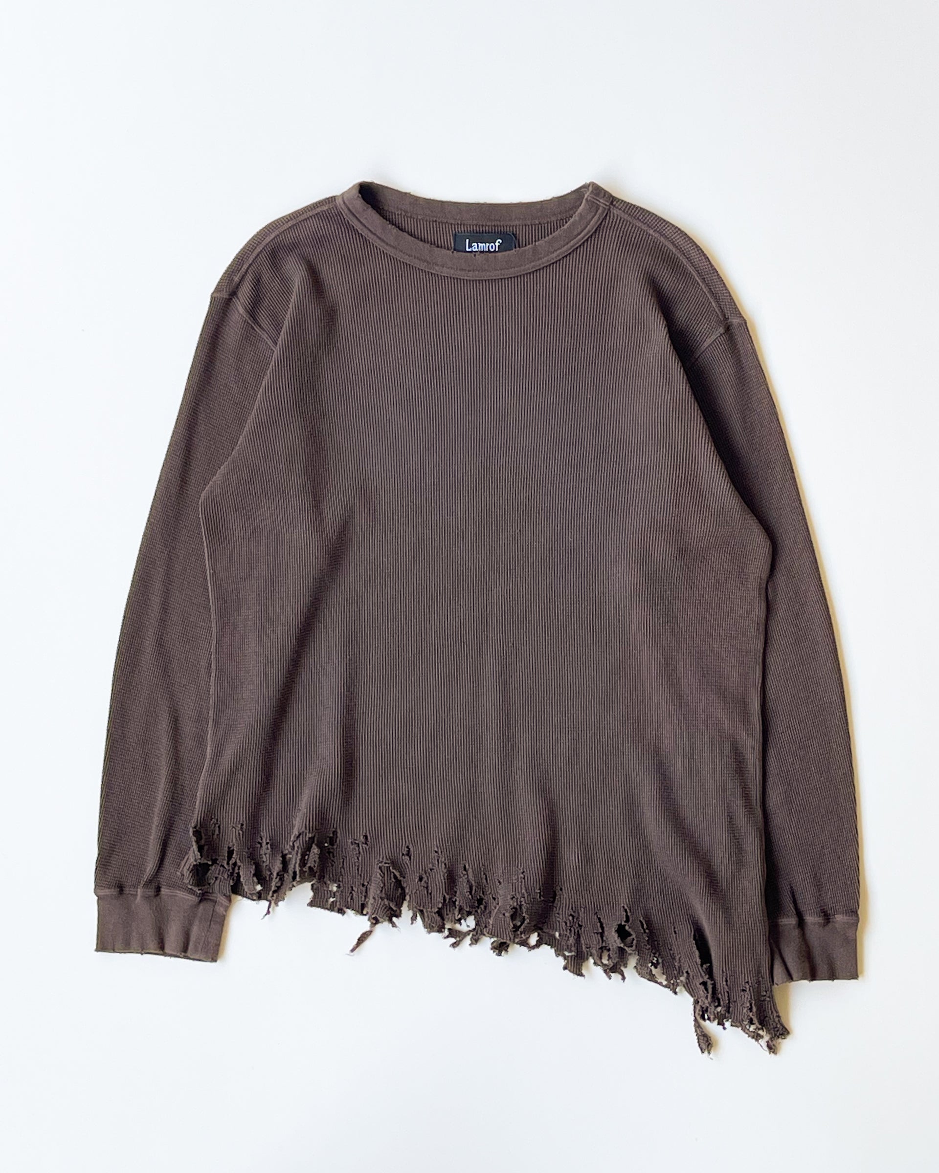 【LAMROF】DIAGONAL THERMAL - BROWN