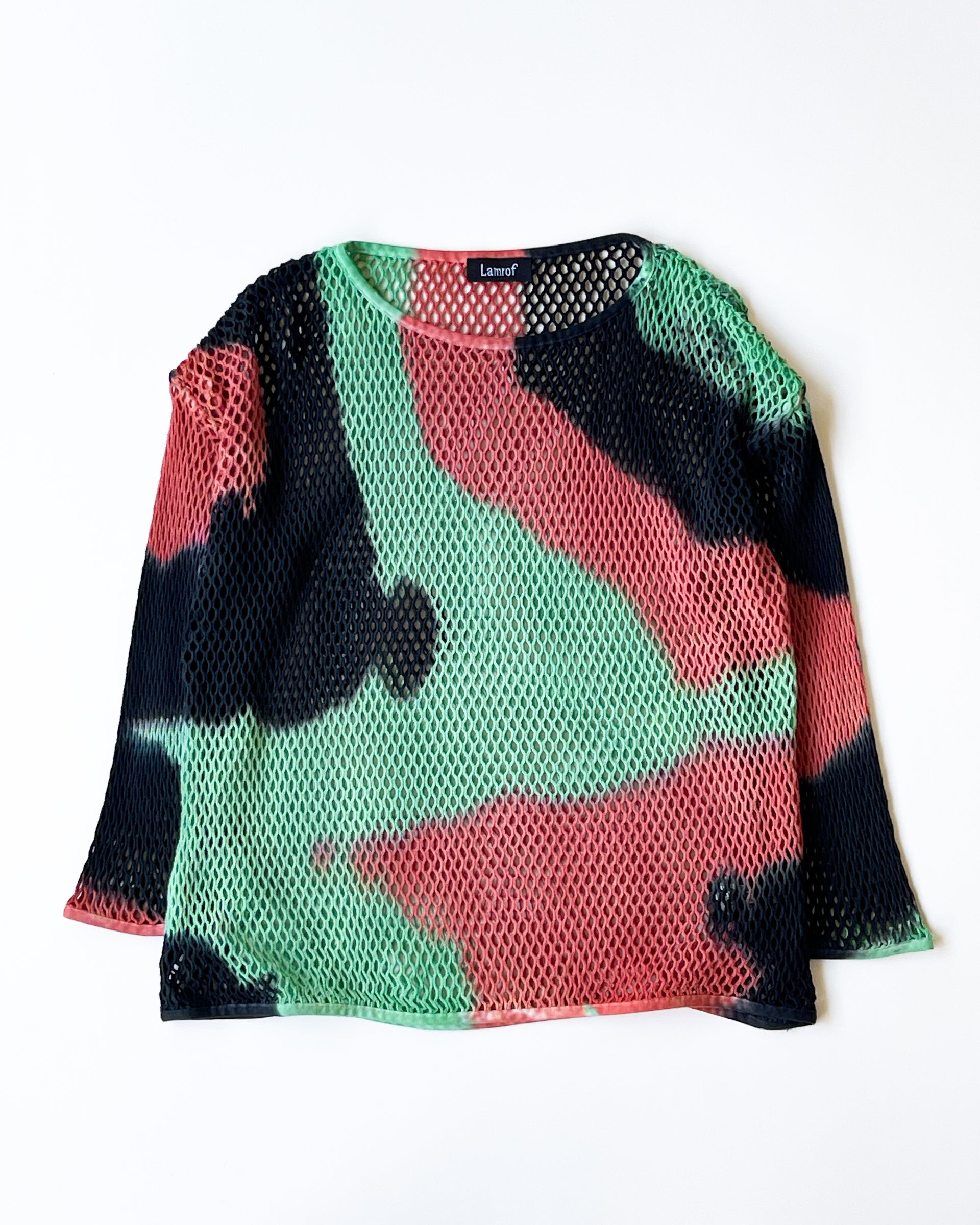 【LAMROF】AMI ART PULLOVER - GREEN PINK