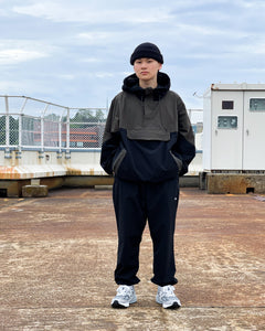 【ACY】NYLON ANORAK - BLACK