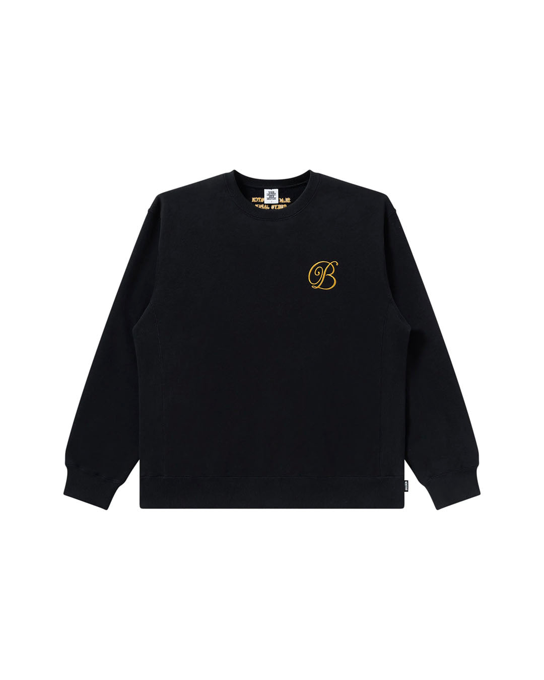 【BLACKEYEPATCH】B EMBLEM HEAVYWEIGHT CREW SWEAT - BLACK