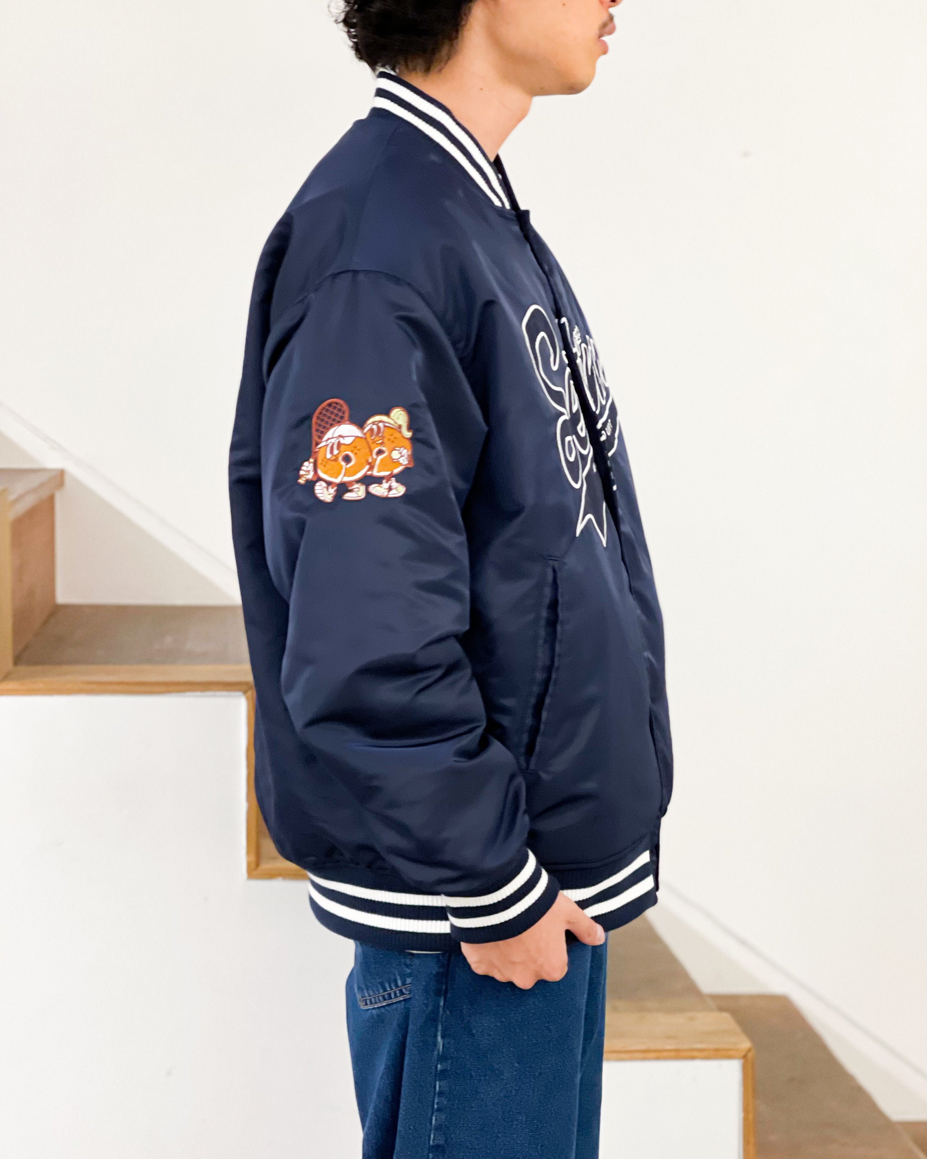SETINN】STADIUM JUMPER - NAVY