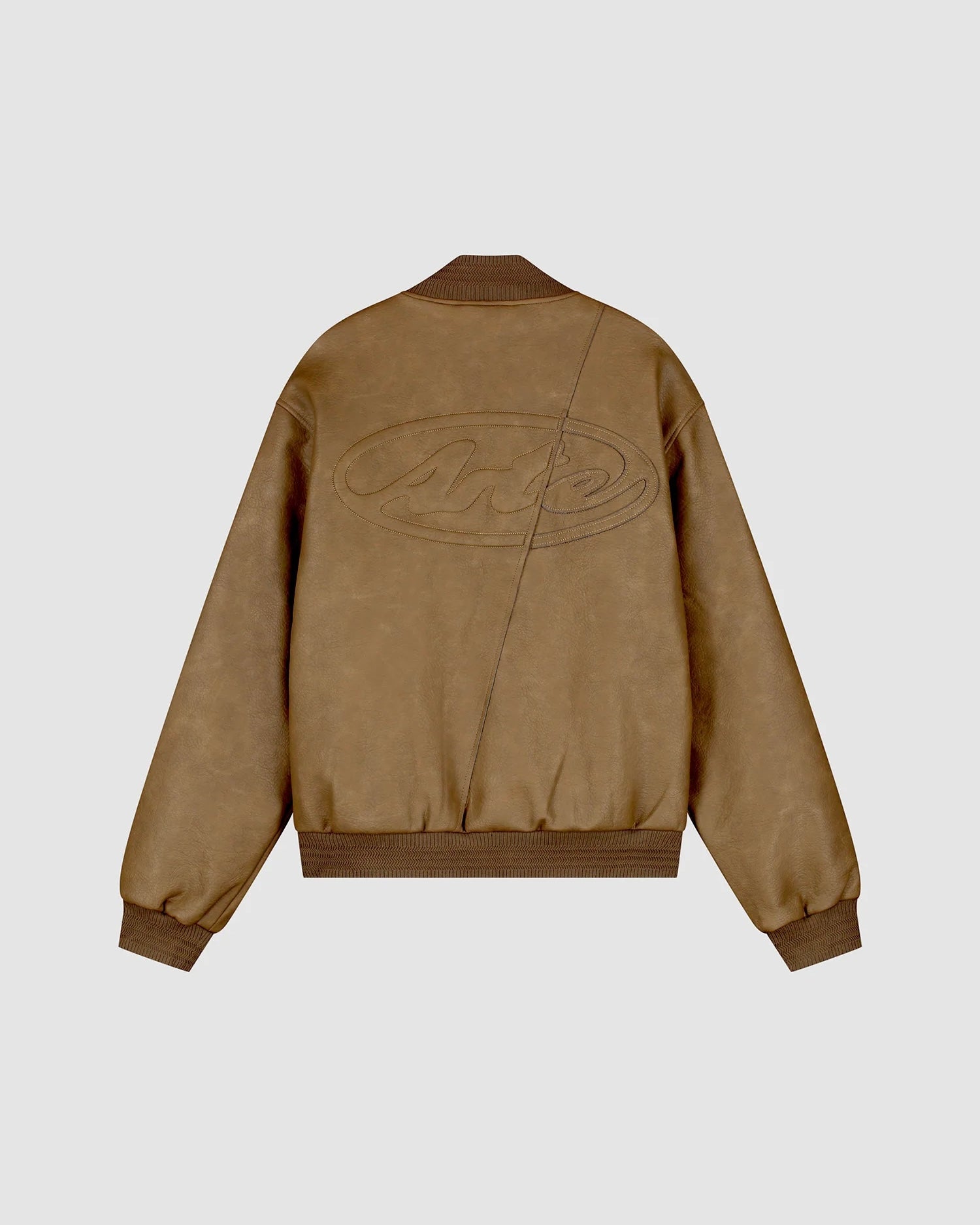 【ARTE ANTWERP】LEATHER VARSITY JACKET - BROWN