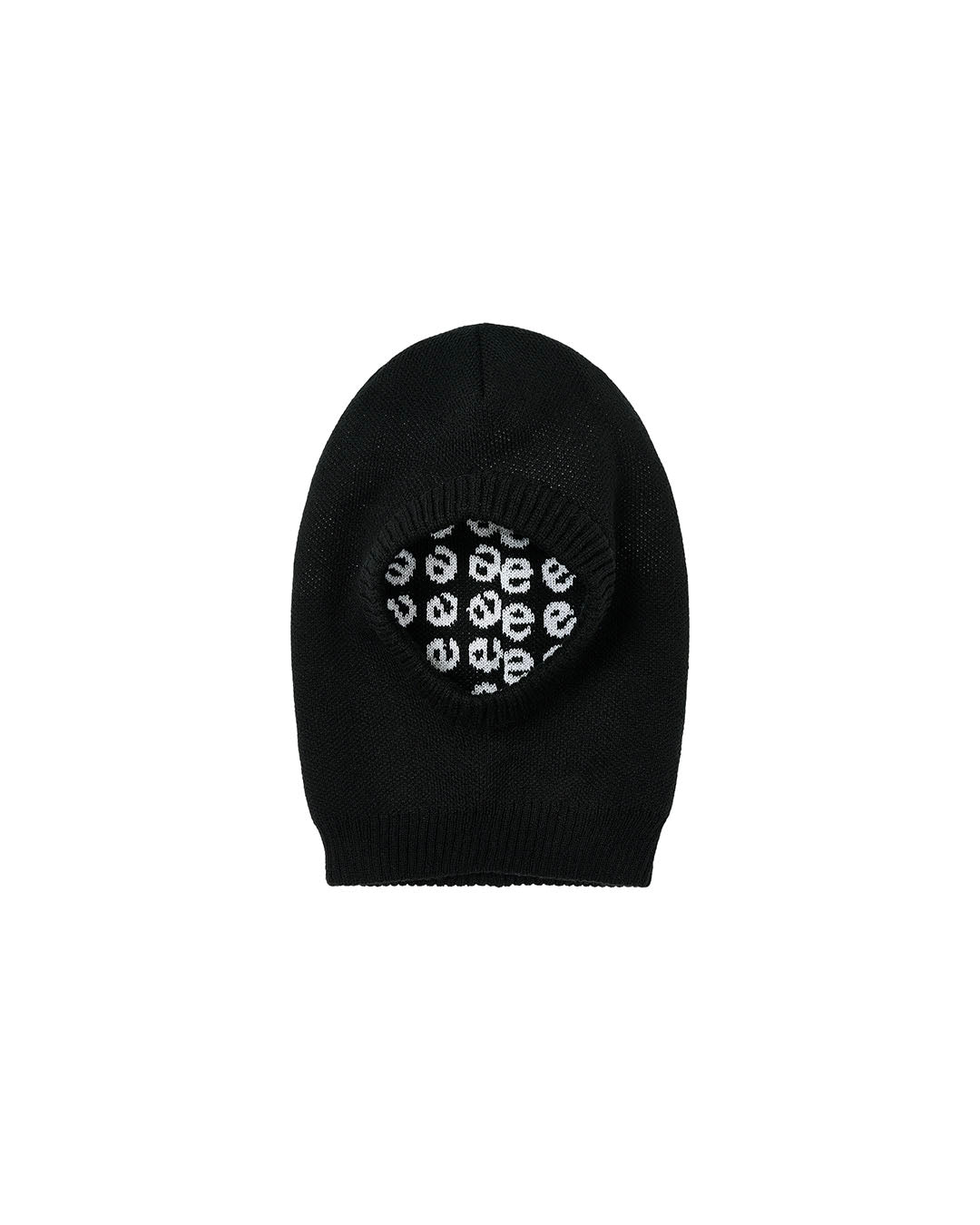 【THE TRILOGY TAPES】TTT REVERSIBLE KNITTED HOOD - BLACK