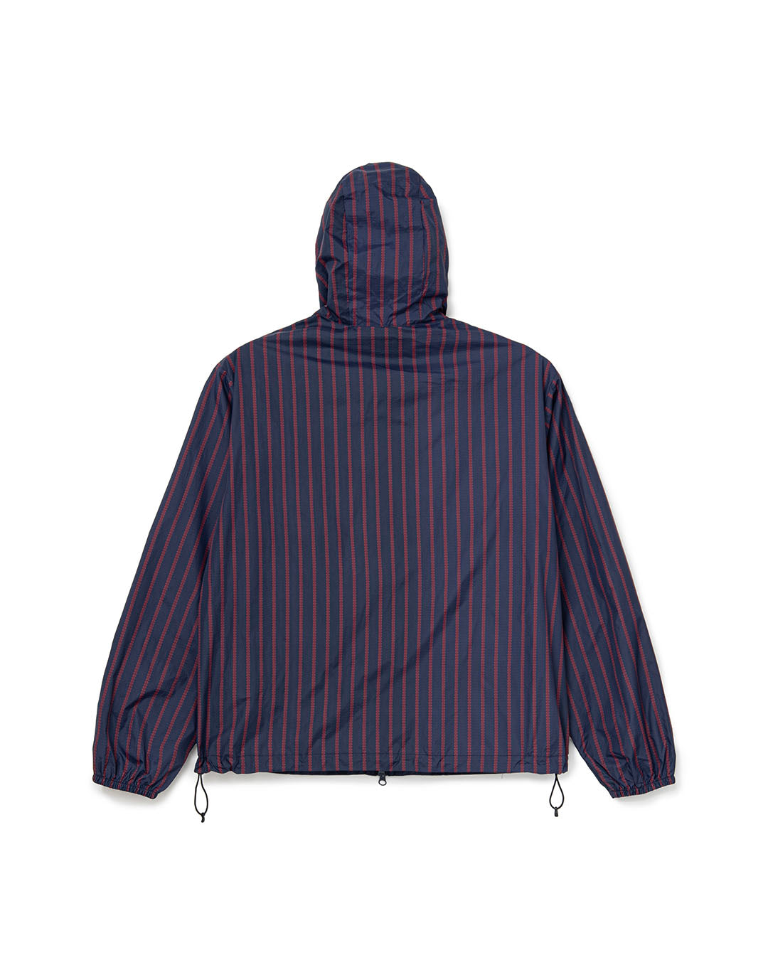 【SOL】STRIPE NYLON HOODED JACKET - NAVY