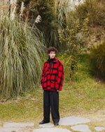 Load image into Gallery viewer, [blurhms] BUFFALO PLAID CRUISER JACKET - RED × BLACK
