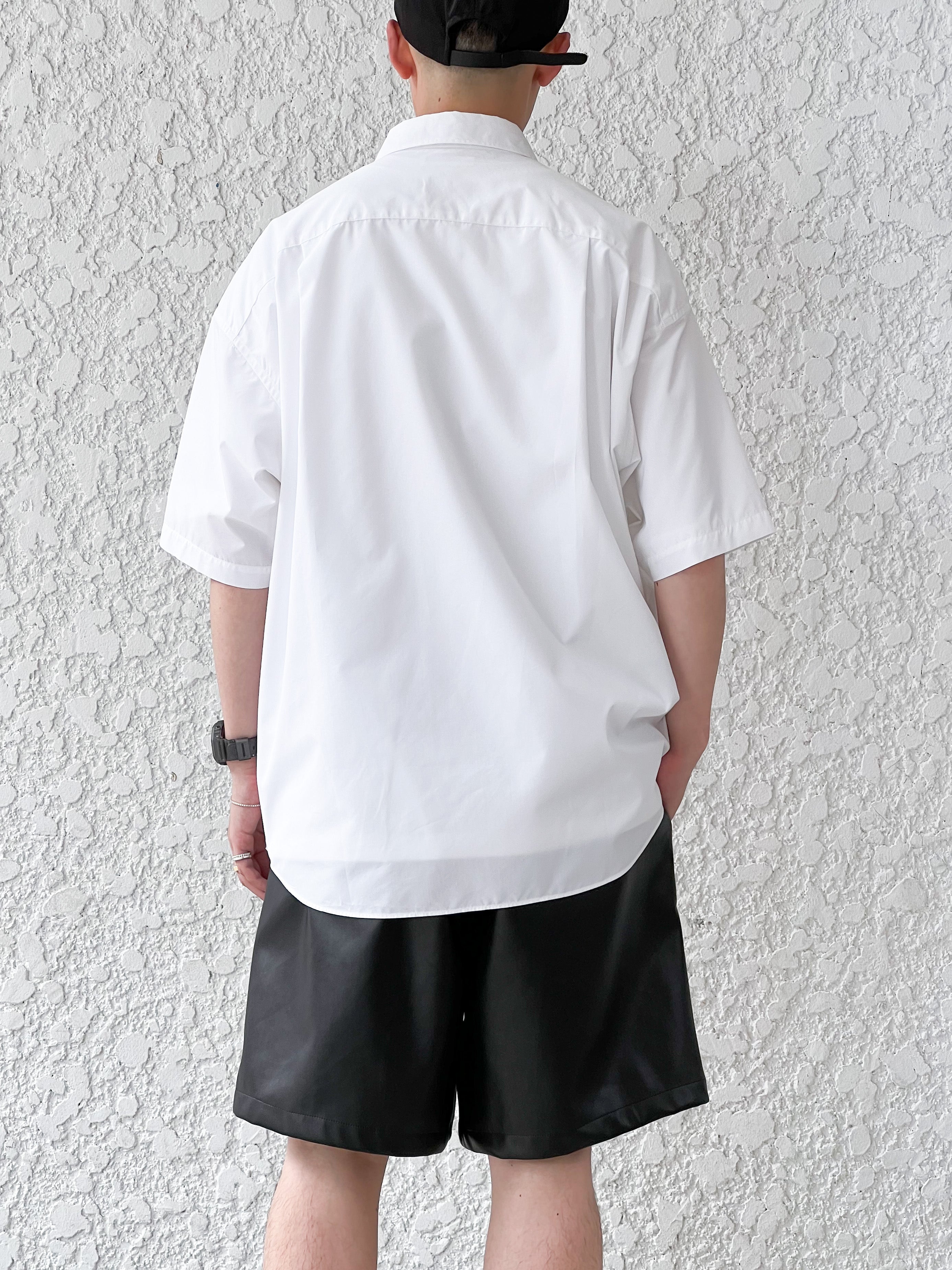 【SOFTHYPHEN】TYPEWRITER S/S OVER SIZED SHIRT - WHITE