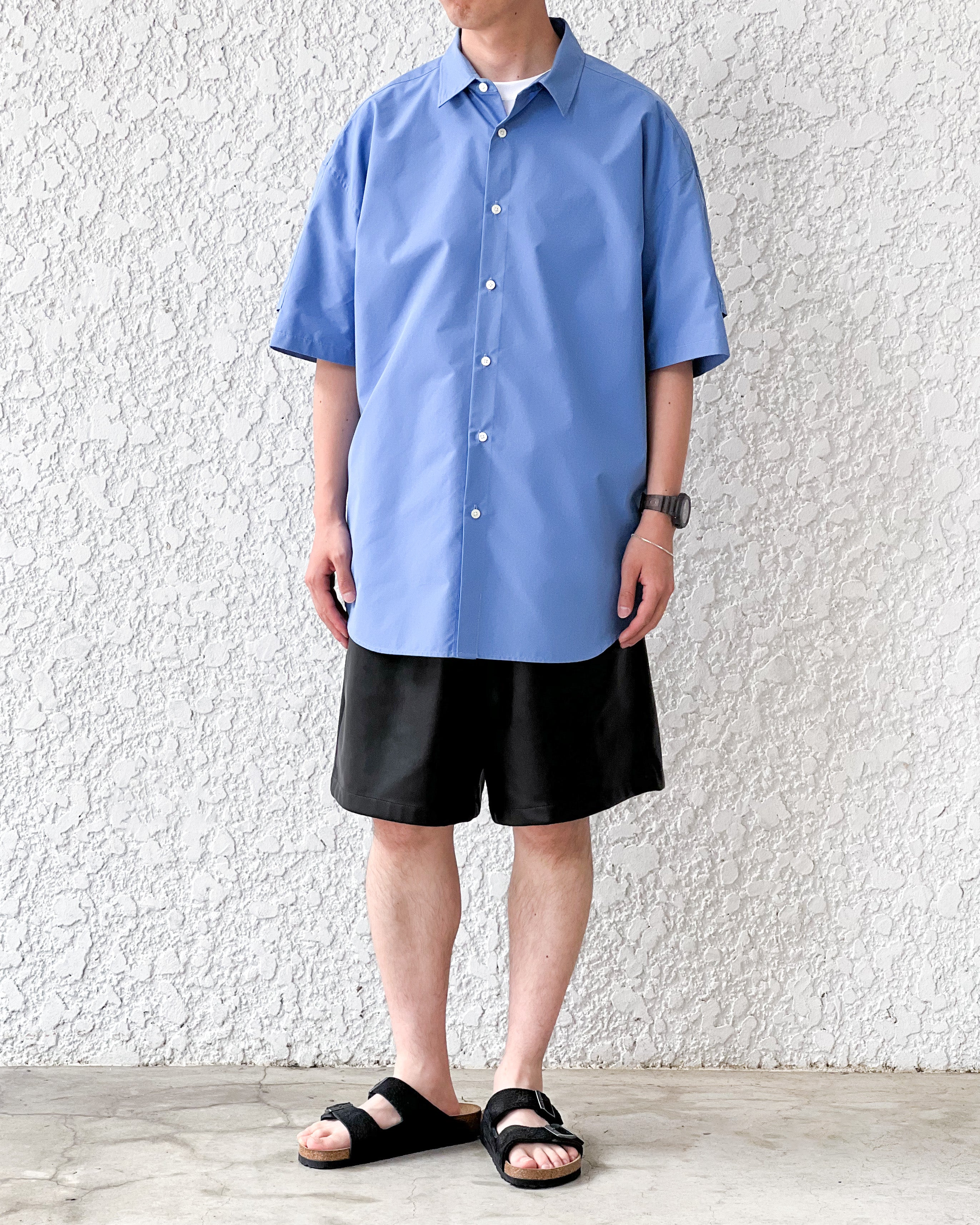 【SOFTHYPHEN】SOHY SIGNATURE S/S SHIRT - SAX