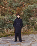 画像をギャラリービューアに読み込む, 【blurhms】WOOL CASHMERE PEA COAT - BLACKNAVY
