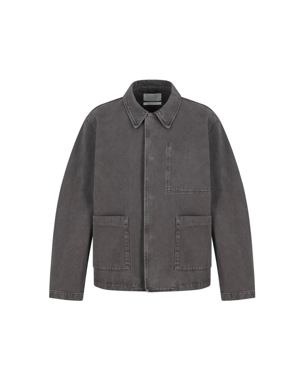 【AMOMENTO】GARMENTS DYED POCKET DENIM JACKET - BROWN