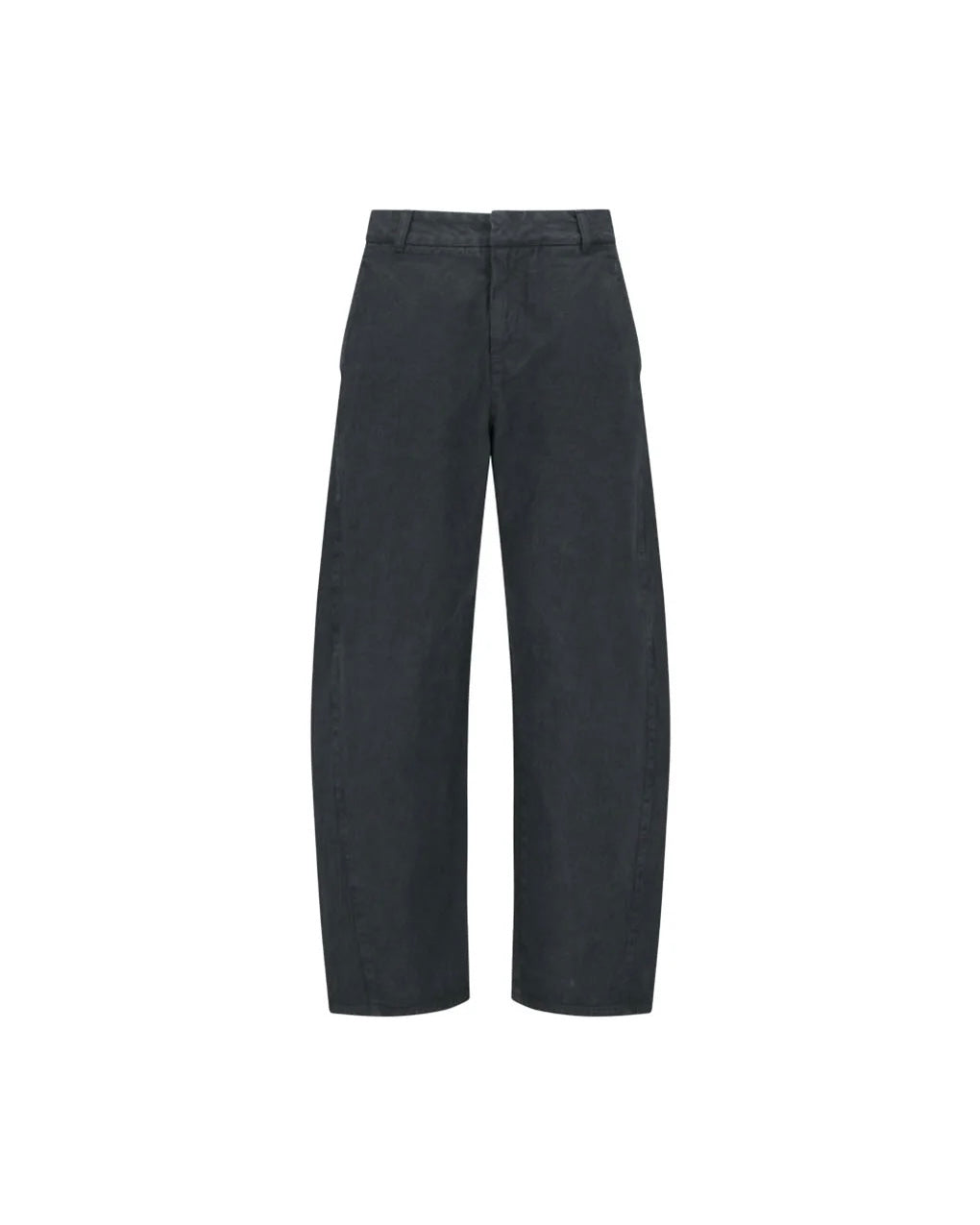 【AMOMENTO】MEN’S GARMENTS DYED CURVED SEAM DENIM - BLACK