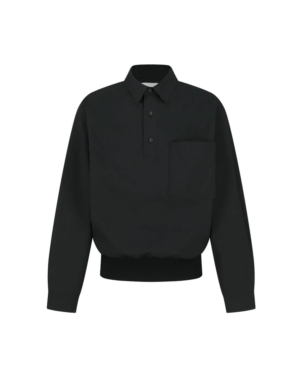 【AMOMENTO】POCKET PULLOVER - BLACK