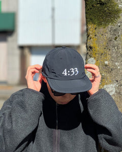 GARBAGE】SOFT BRIM 6 PANEL CAP (4:33) - BLACK(WHITE EMB) – pan