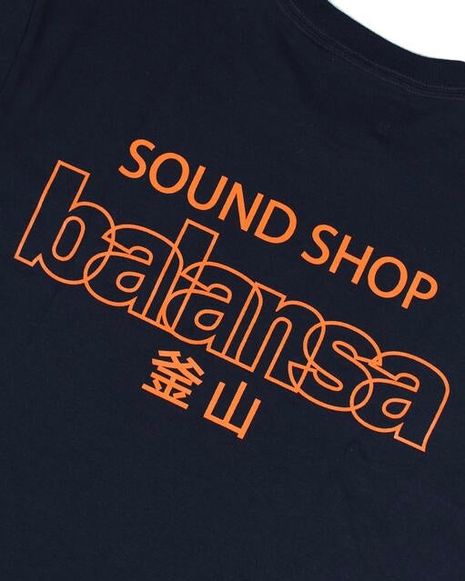 【SOUND SHOP BALANSA】SSB LOGO TEE - NAVY/ORANGE