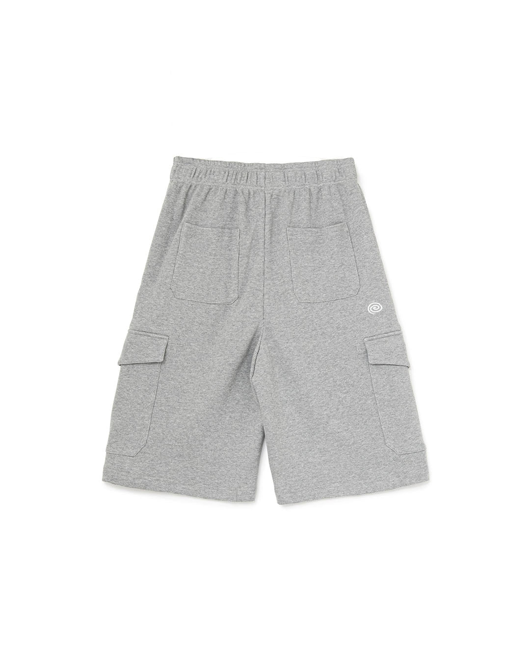【SOL】WAFFLE CARGO SHORTS - GRAY