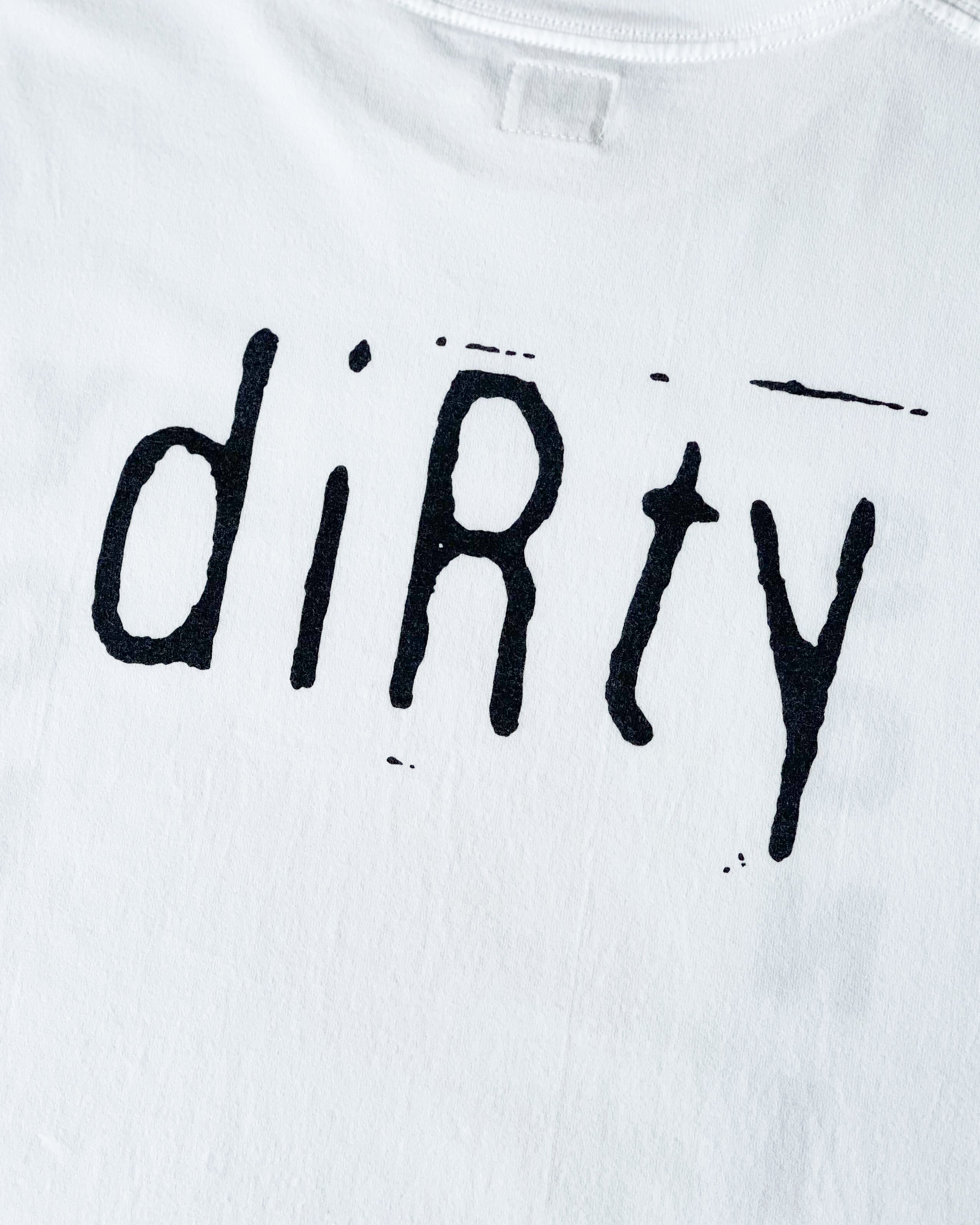 [blurhms ROOTSTOCK] DIRTY PRINT TEE WIDE - WHITE