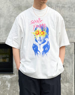Load image into Gallery viewer, [blurhms ROOTSTOCK] SUNBURST PRINT TEE WIDE - WHITE
