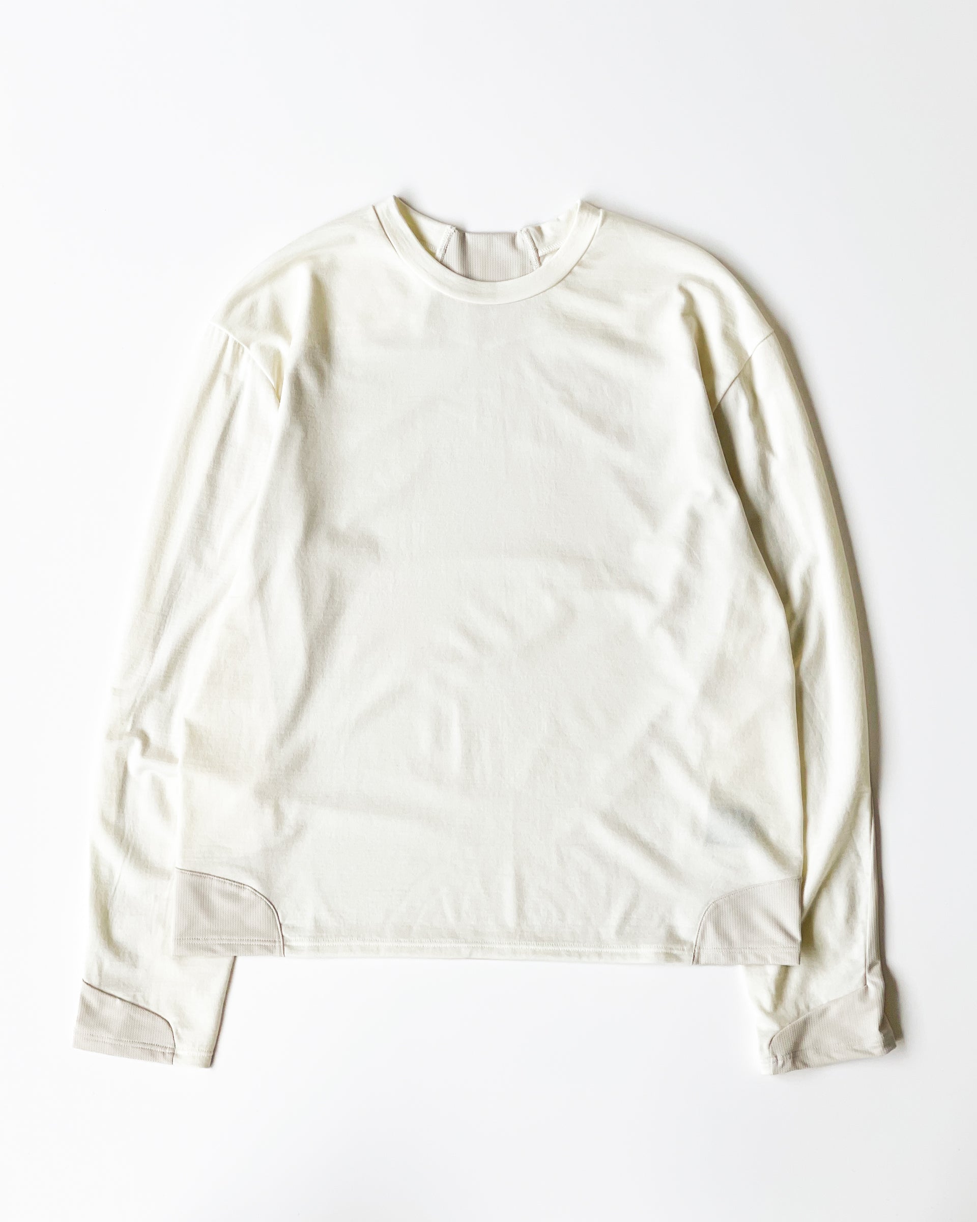 【PASTOR NOVA】FACET L/S TEE - ECRU
