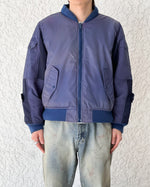 Load image into Gallery viewer, [CYDERHOUSE × AAAF] INTERMATERIAL MA-1 (different material switching) - NAVY/L
