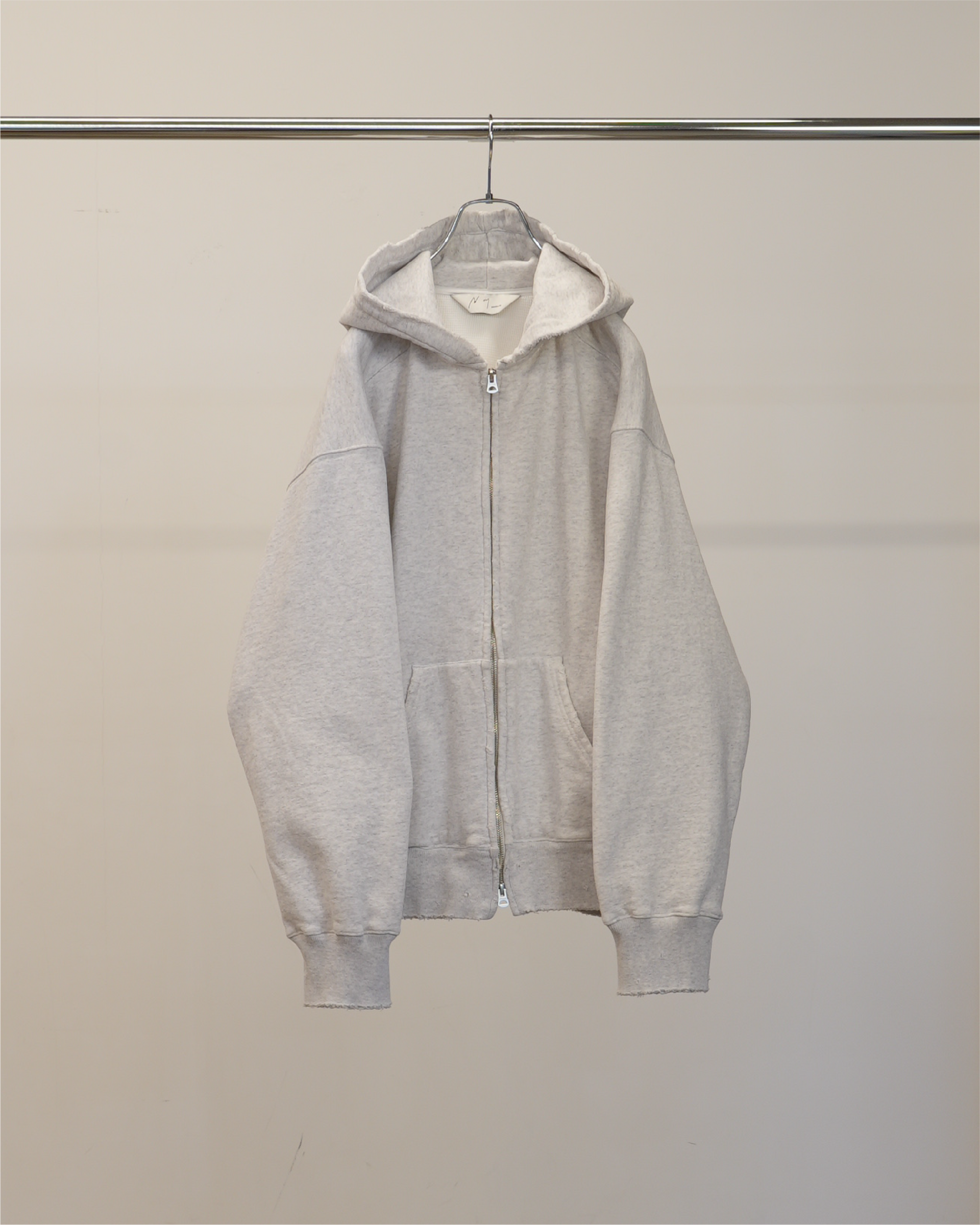 【ANCELLM】ZIP HOODIE - HEATHER