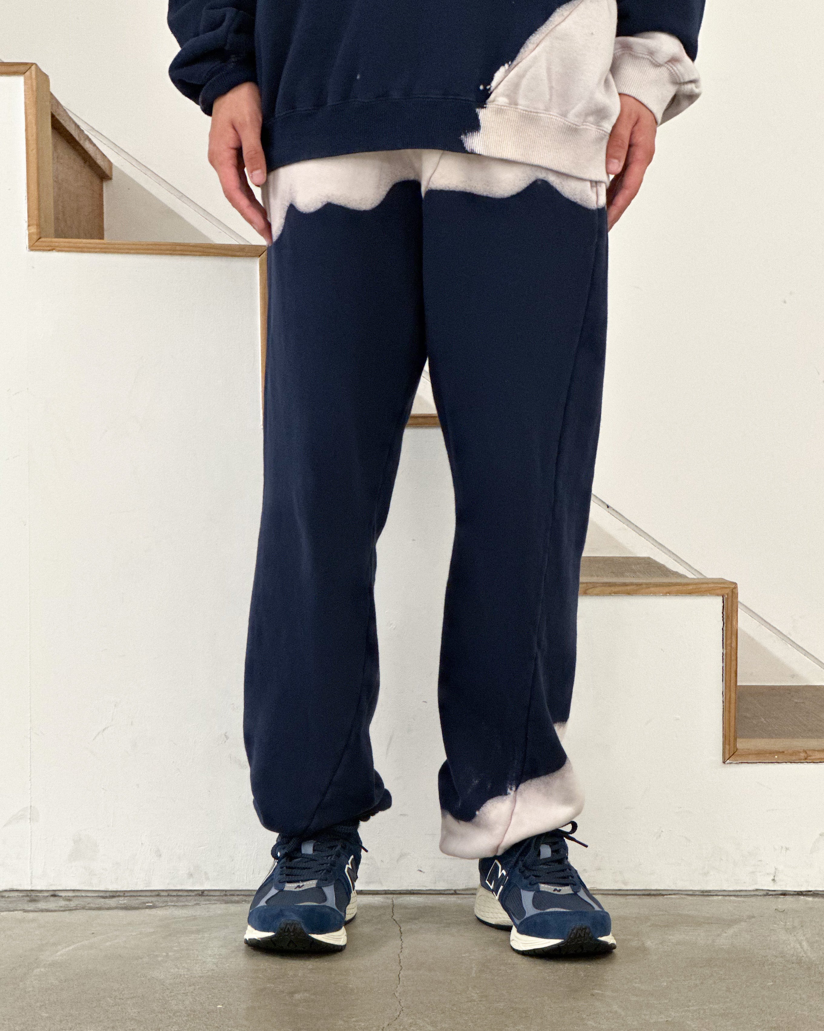 【NOMA T.D.】HAND DYED TWIST PANTS - NAVY