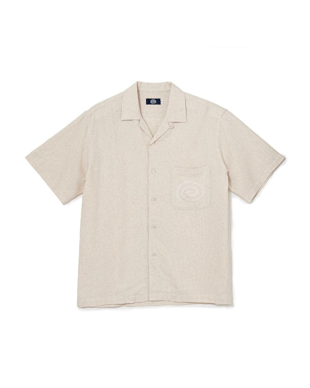 【SOL】OPEN COLLAR S/S SHIRT - OATMEAL