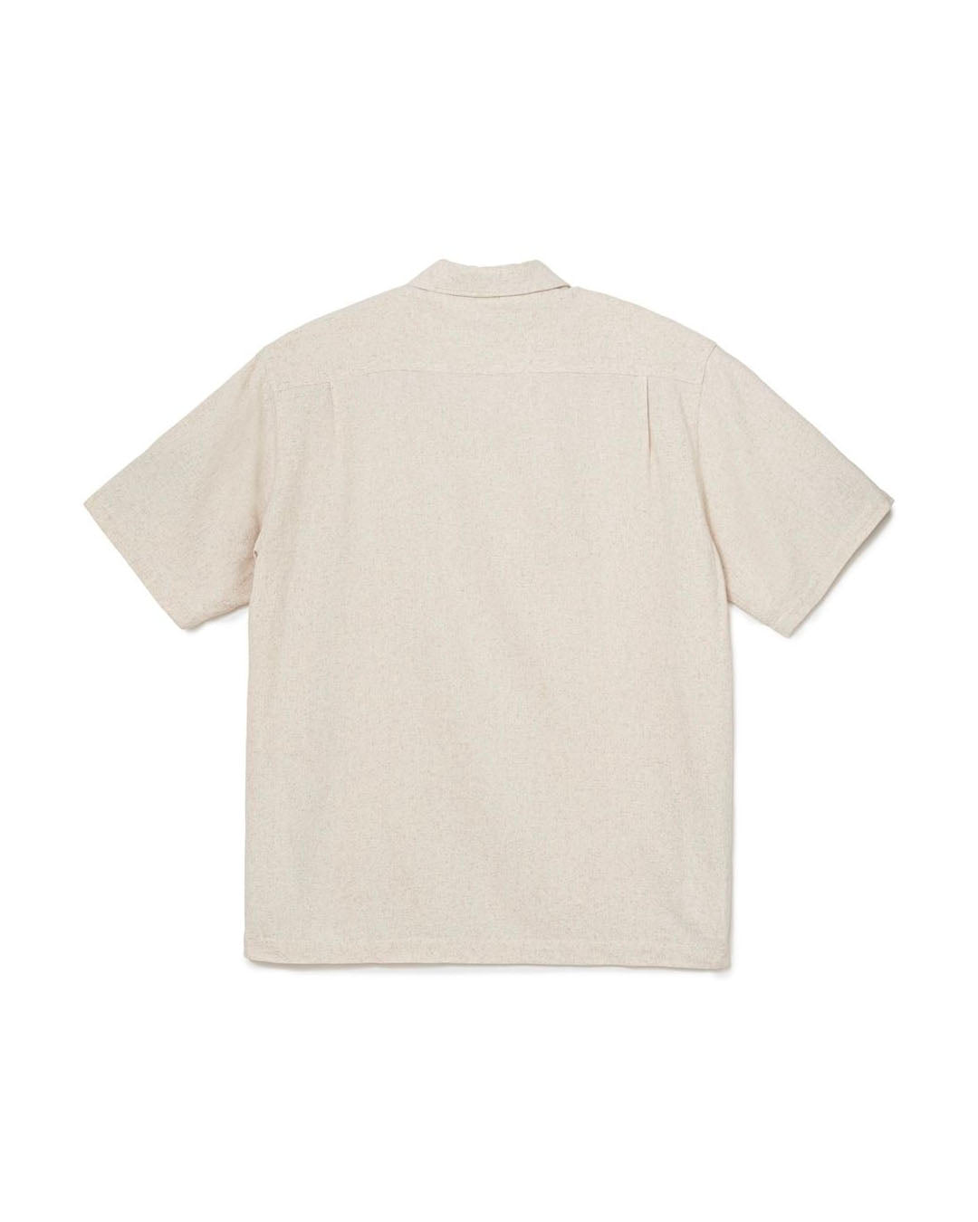 【SOL】OPEN COLLAR S/S SHIRT - OATMEAL